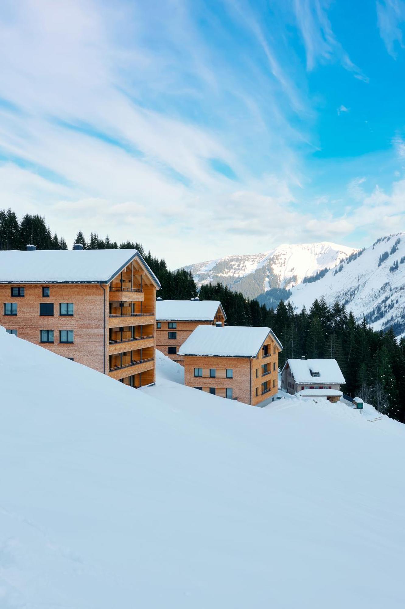 Alpenstolz Damuels Haus 3 - Stilvoll Urlauben In Den Bergen Lägenhet Exteriör bild